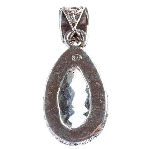 925 Sterling Silver Natural Gemstones Quartz Pendant FJSVP2072