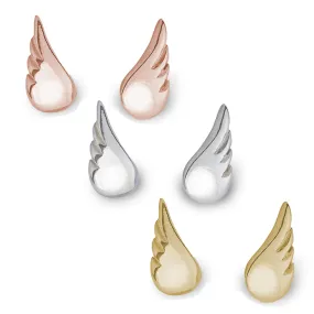 Angel Wing Stud Earrings