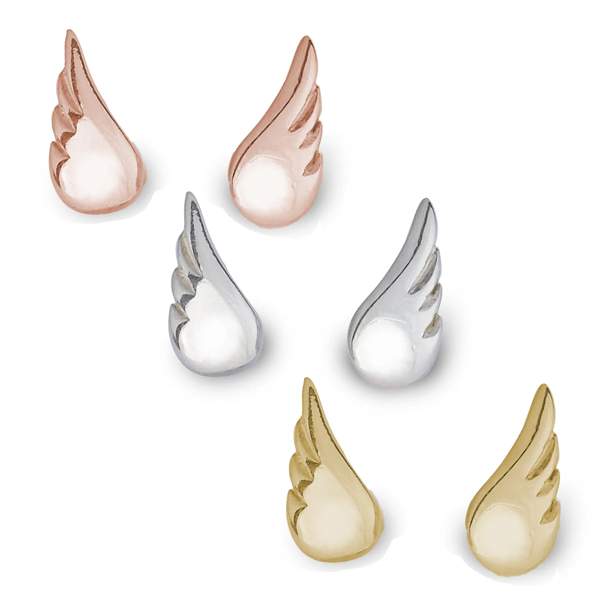 Angel Wing Stud Earrings