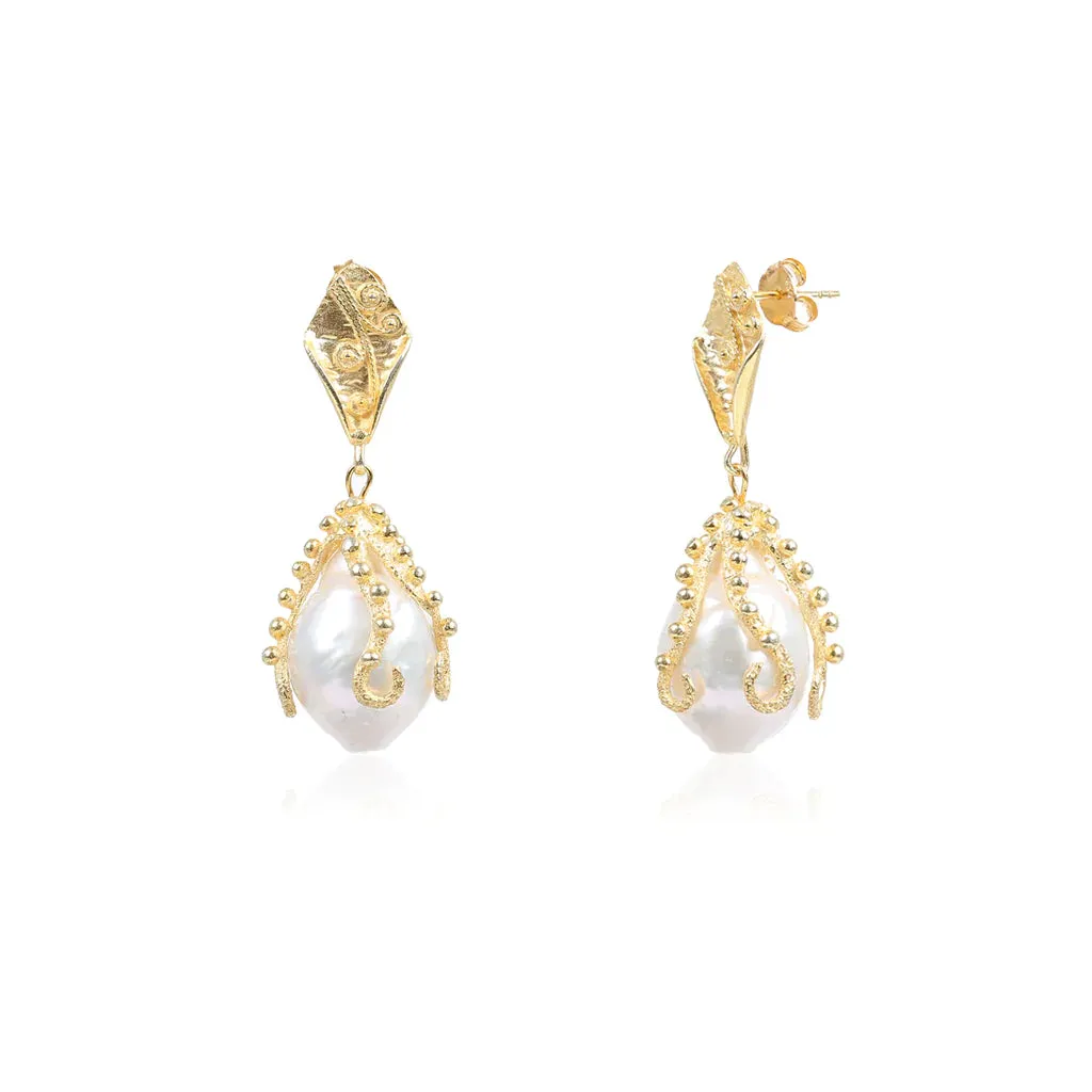 Baroque Pearl Earring