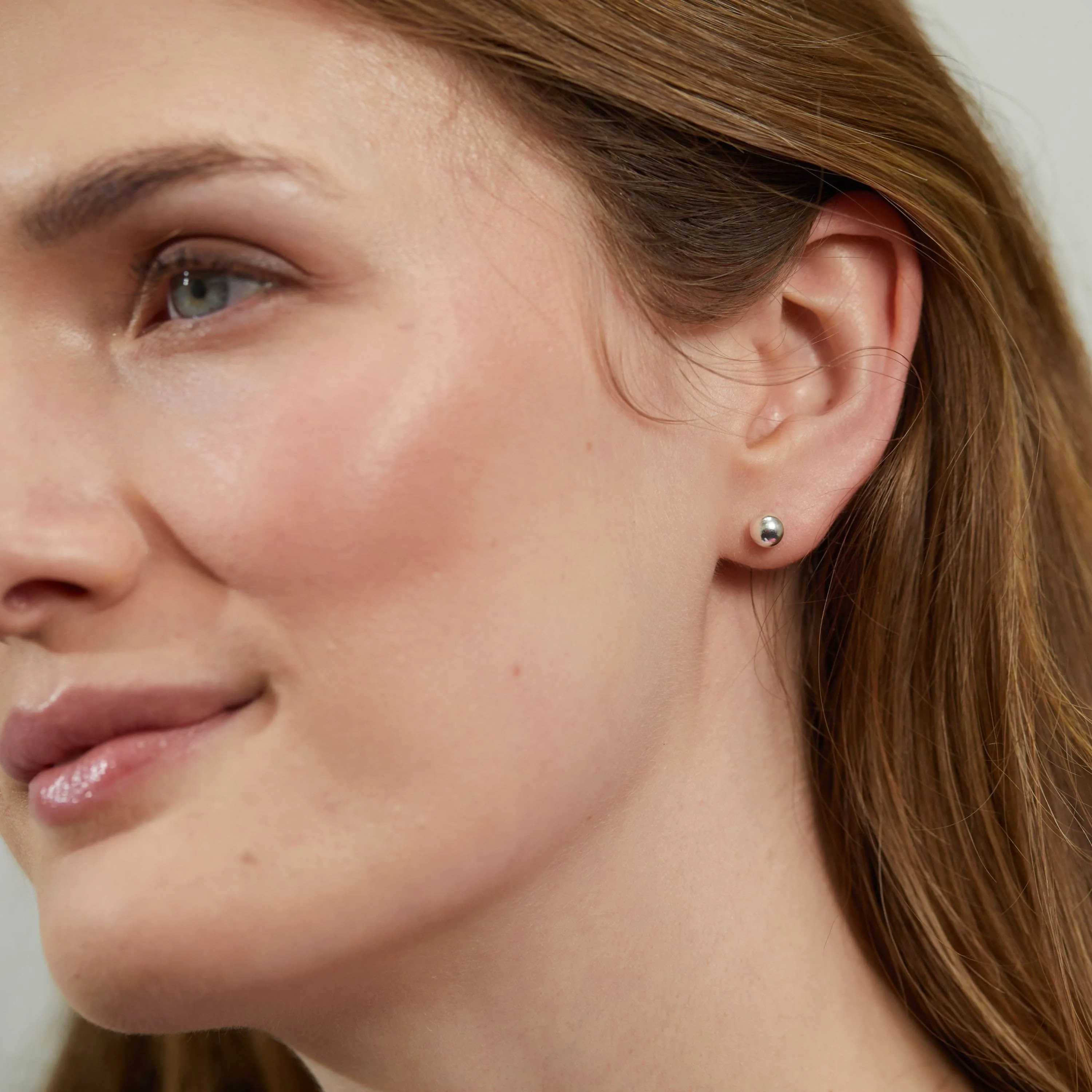 Beaufort Sterling Silver Ball Stud Earrings