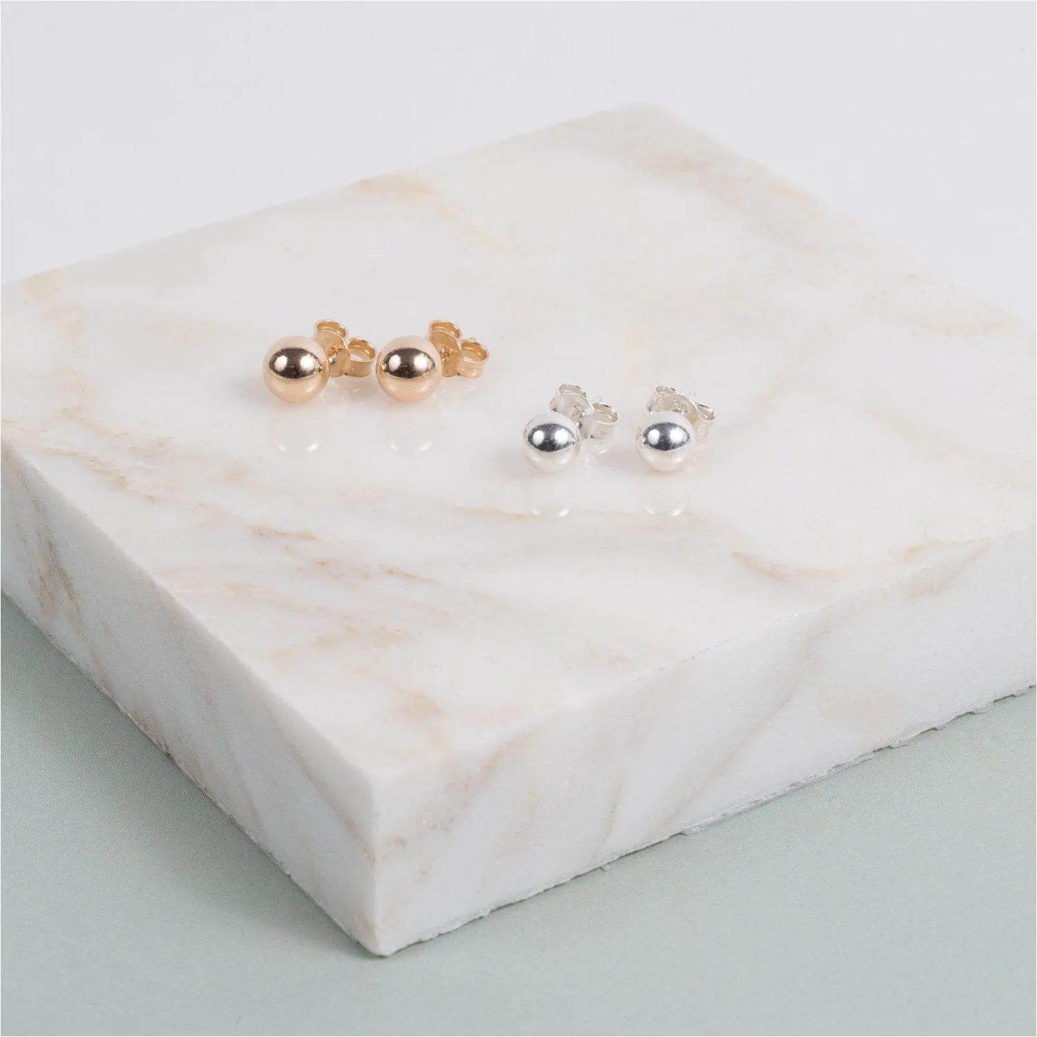 Beaufort Sterling Silver Ball Stud Earrings