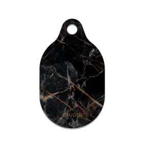 Black Marble AirTag Case