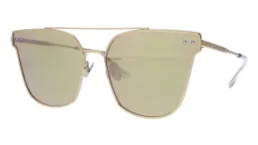 Bottega Veneta BV0140S-004  Gold  Modified Rectangle Sunglasses