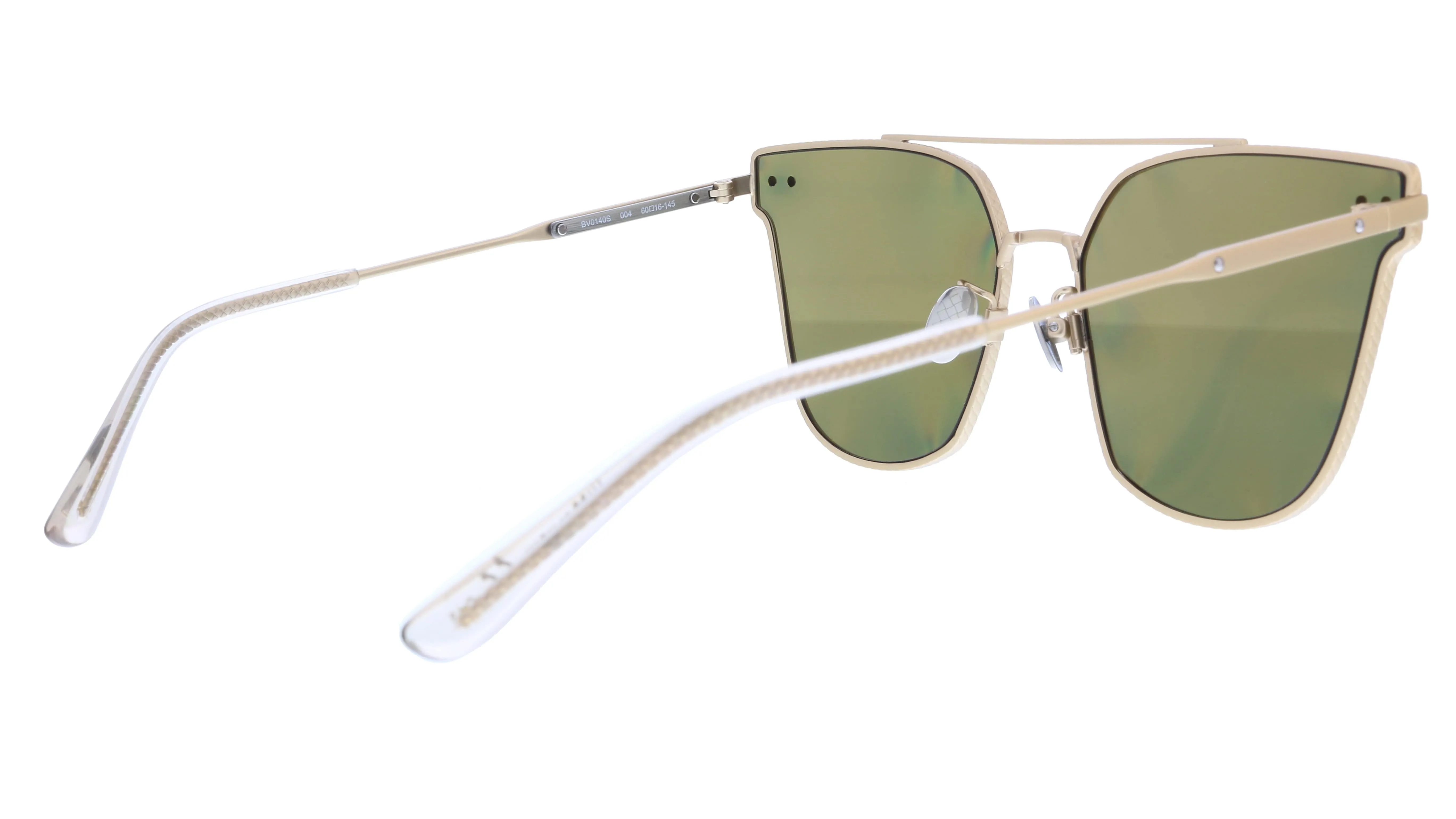 Bottega Veneta BV0140S-004  Gold  Modified Rectangle Sunglasses