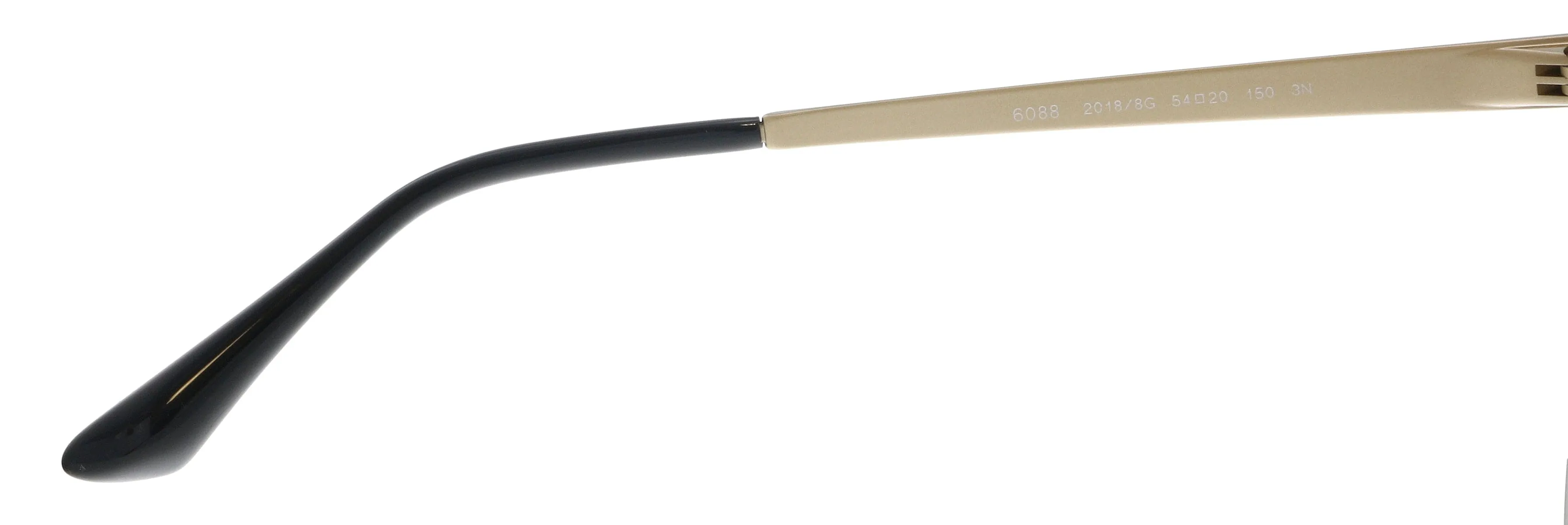 Bulgari BV6088 20188G Black Gold Cat Eye Sunglasses