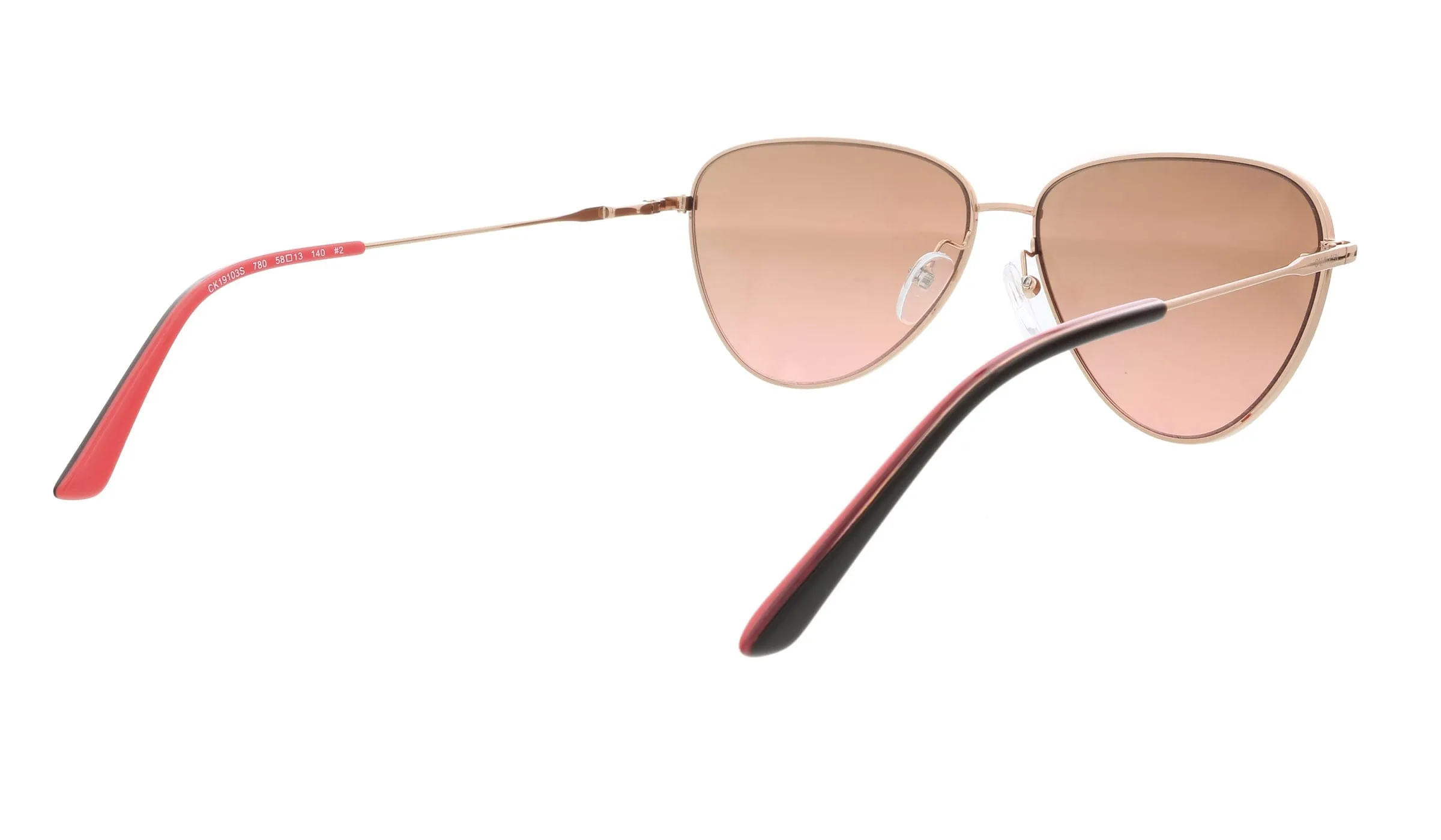 Calvin Klein CK19103S 39365 Rose Gold Butterfly Sunglasses