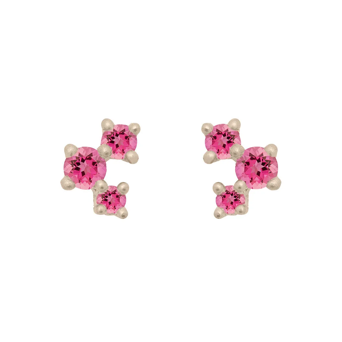 Celeste Earrings, Pink Tourmaline