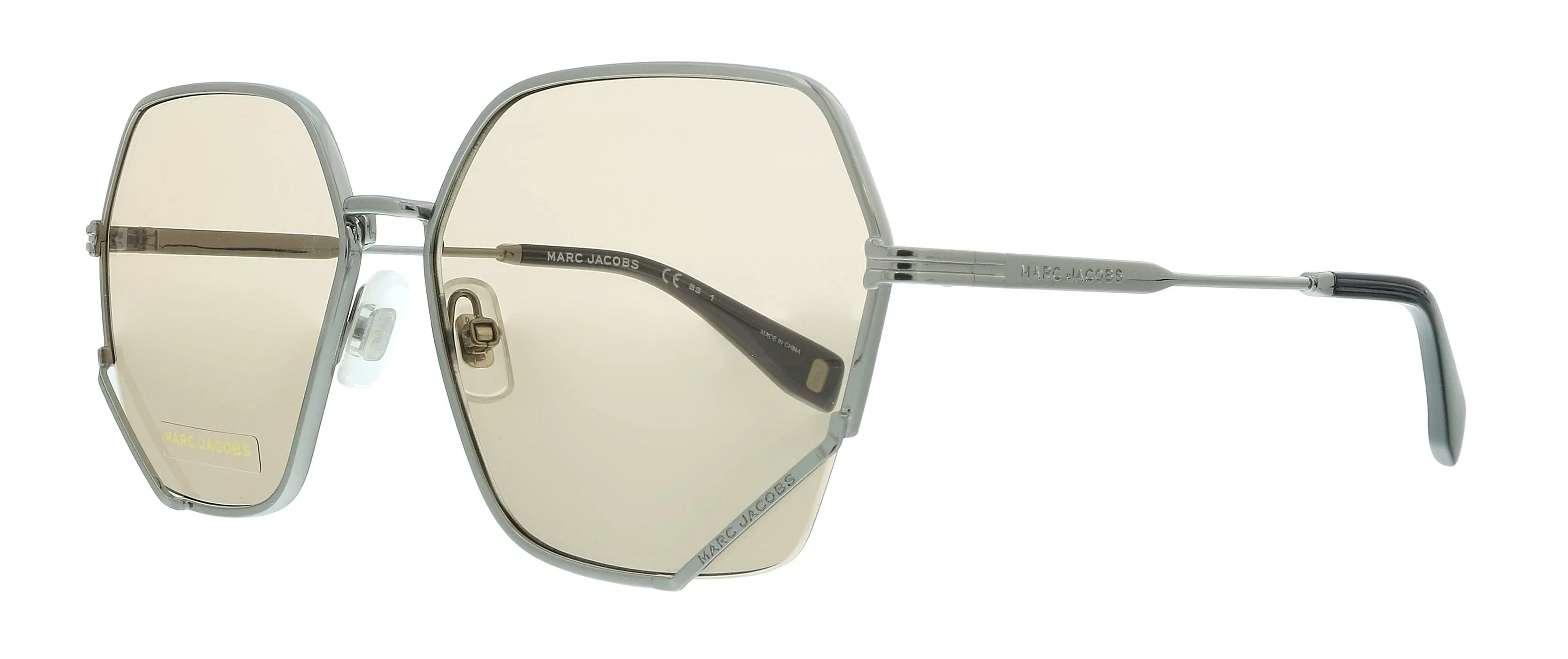 Damaged/Store Return Marc Jacobs MJ 1005/S 70 06LB Ruthenium Geometric Sunglasses