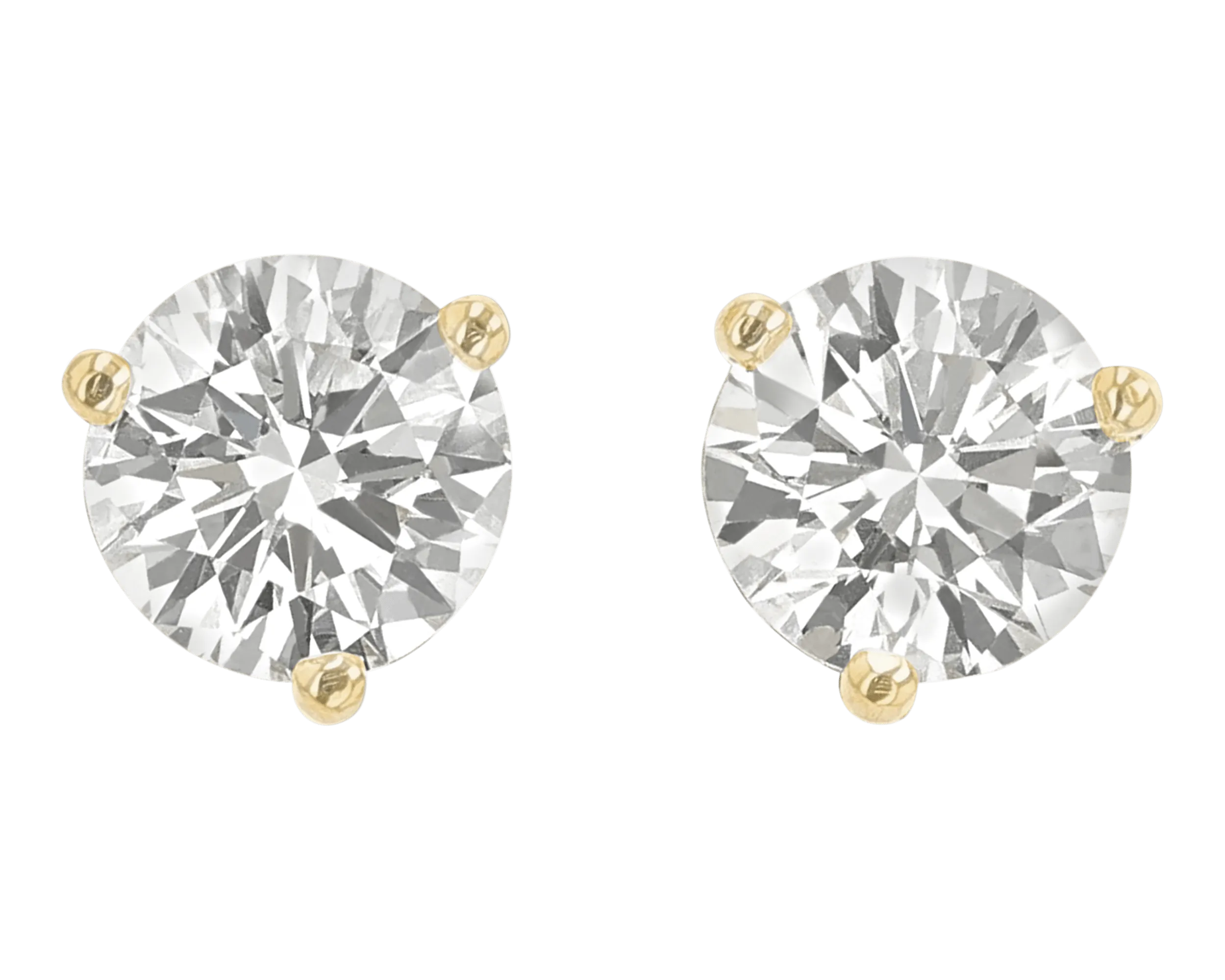 Diamond Earring Studs, 2.11 Carats