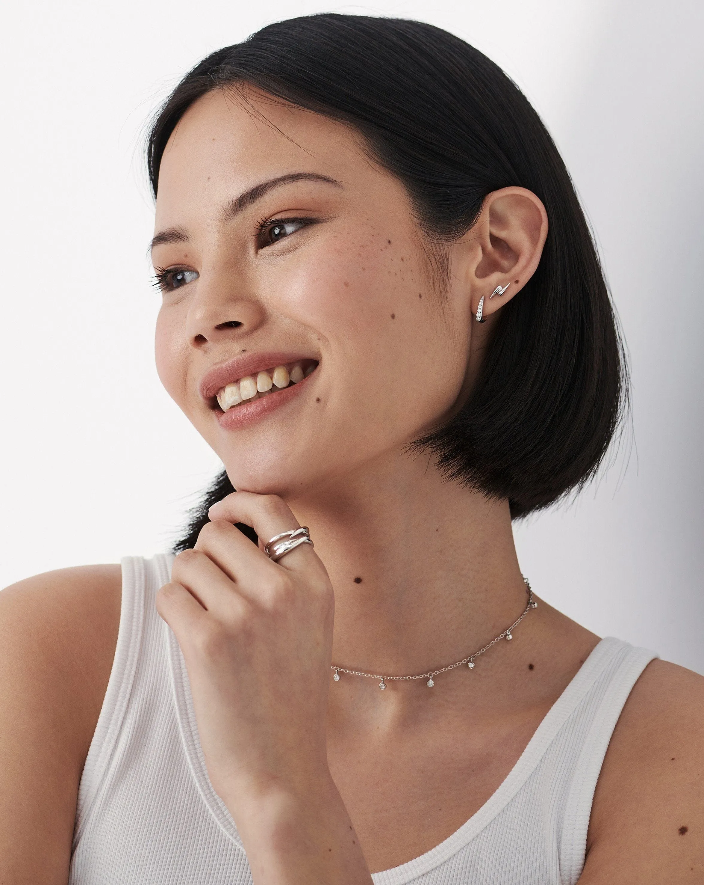 Double Claw Stud Earrings | Sterling Silver