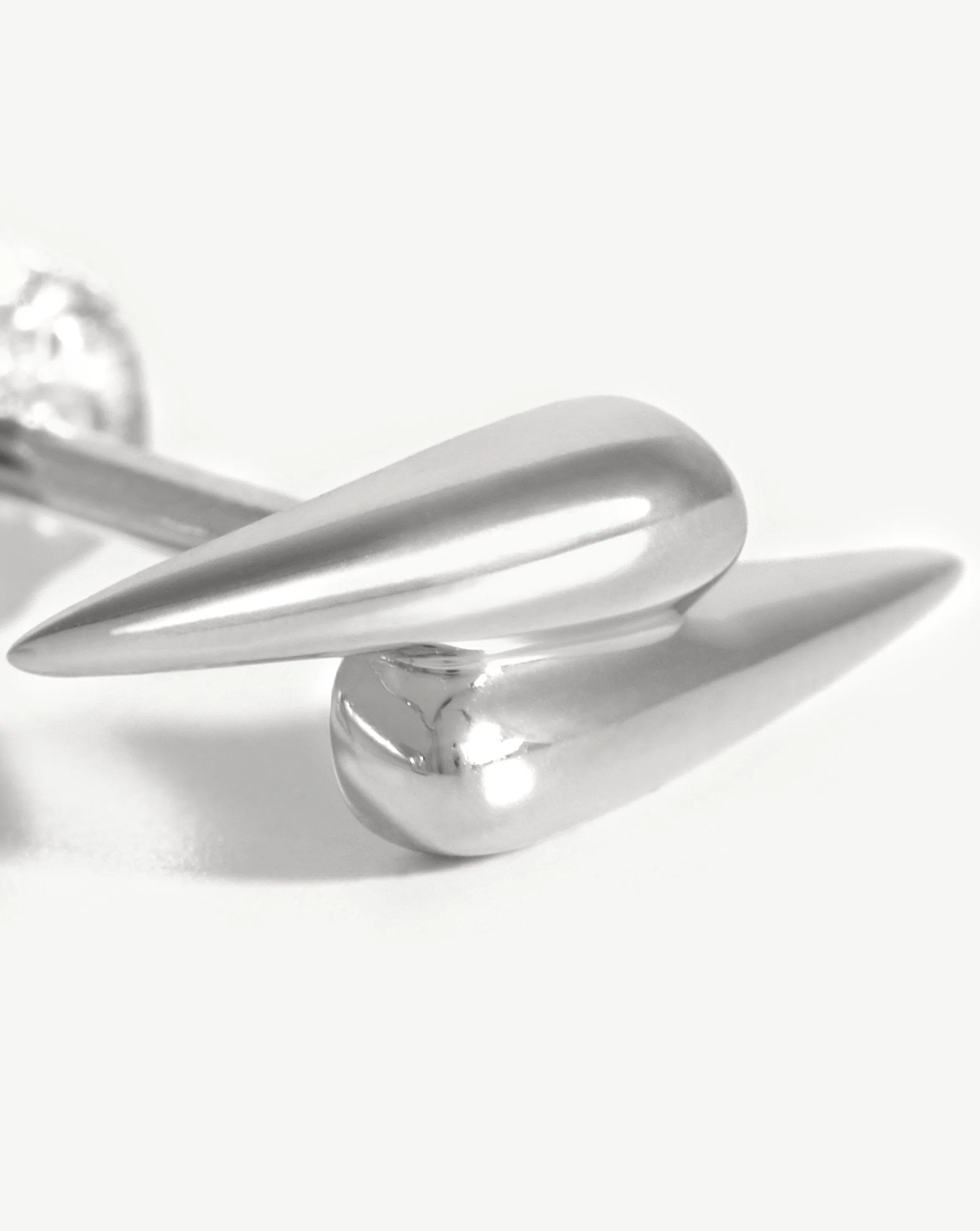Double Claw Stud Earrings | Sterling Silver