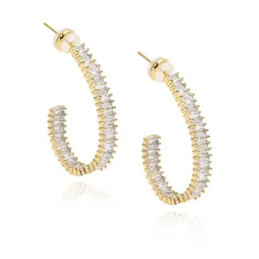 Hazel CZ Hoop