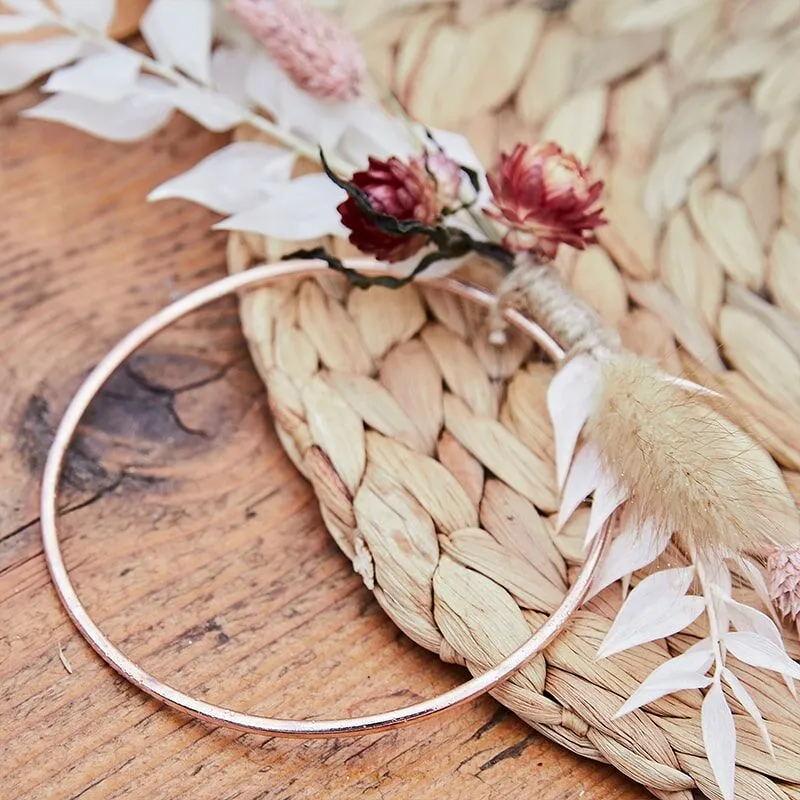 Rose Gold Metal Hoop Place Cards
