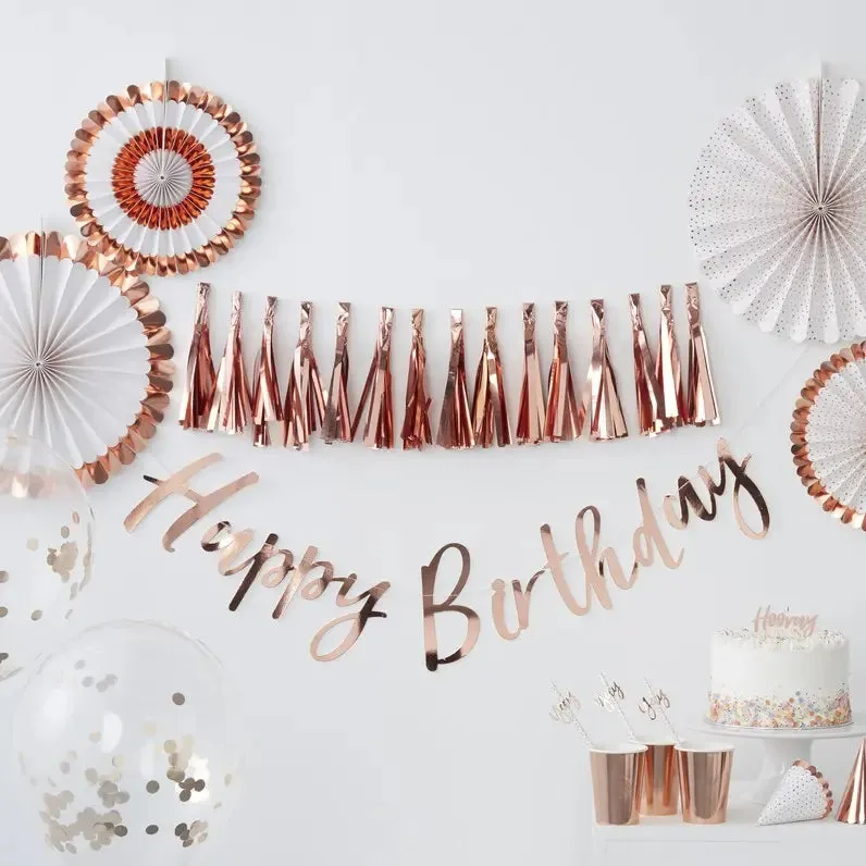 Rose Gold Tassel Garland