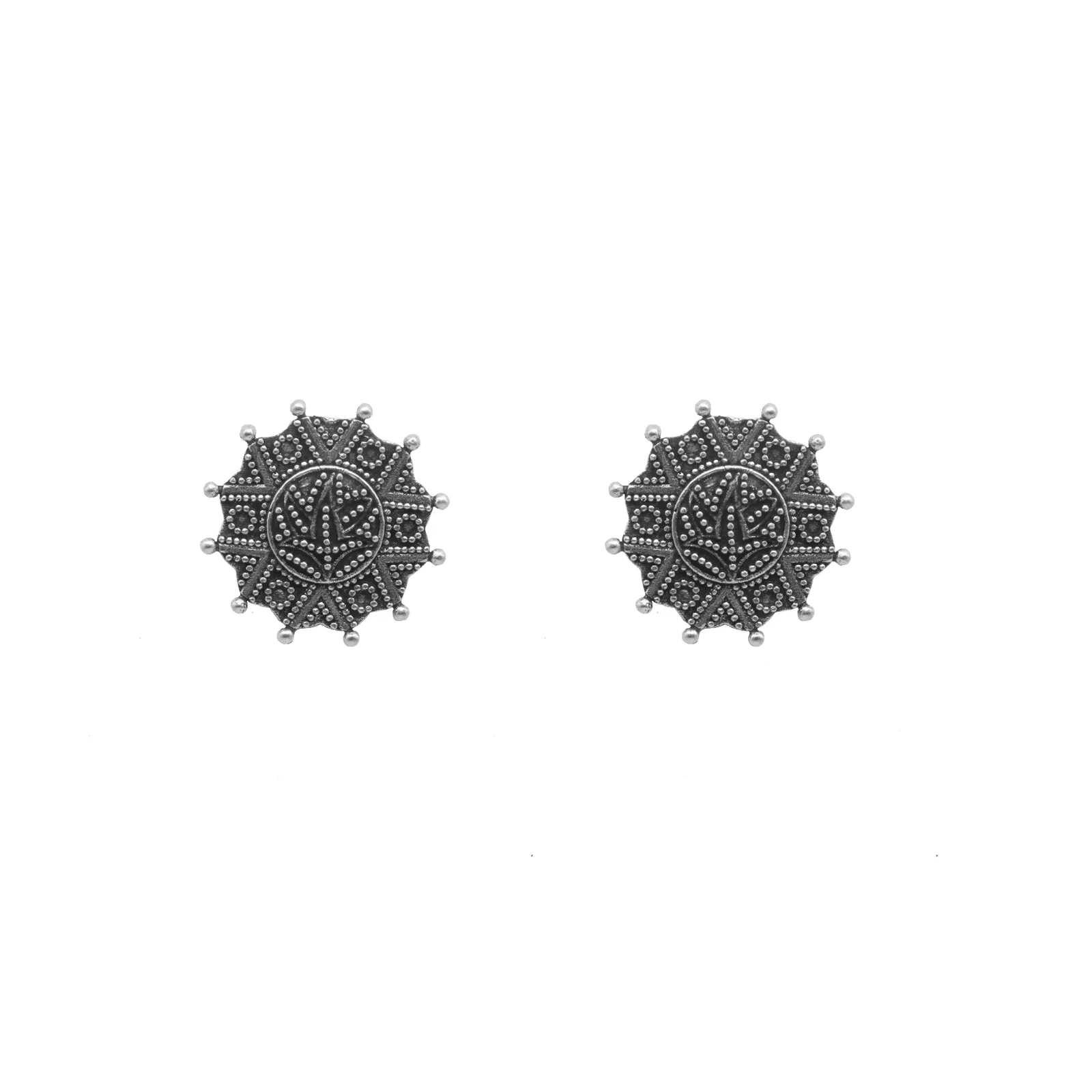 Teejh Adrija Metallic Silver Oxidized Jewelry Gift Set