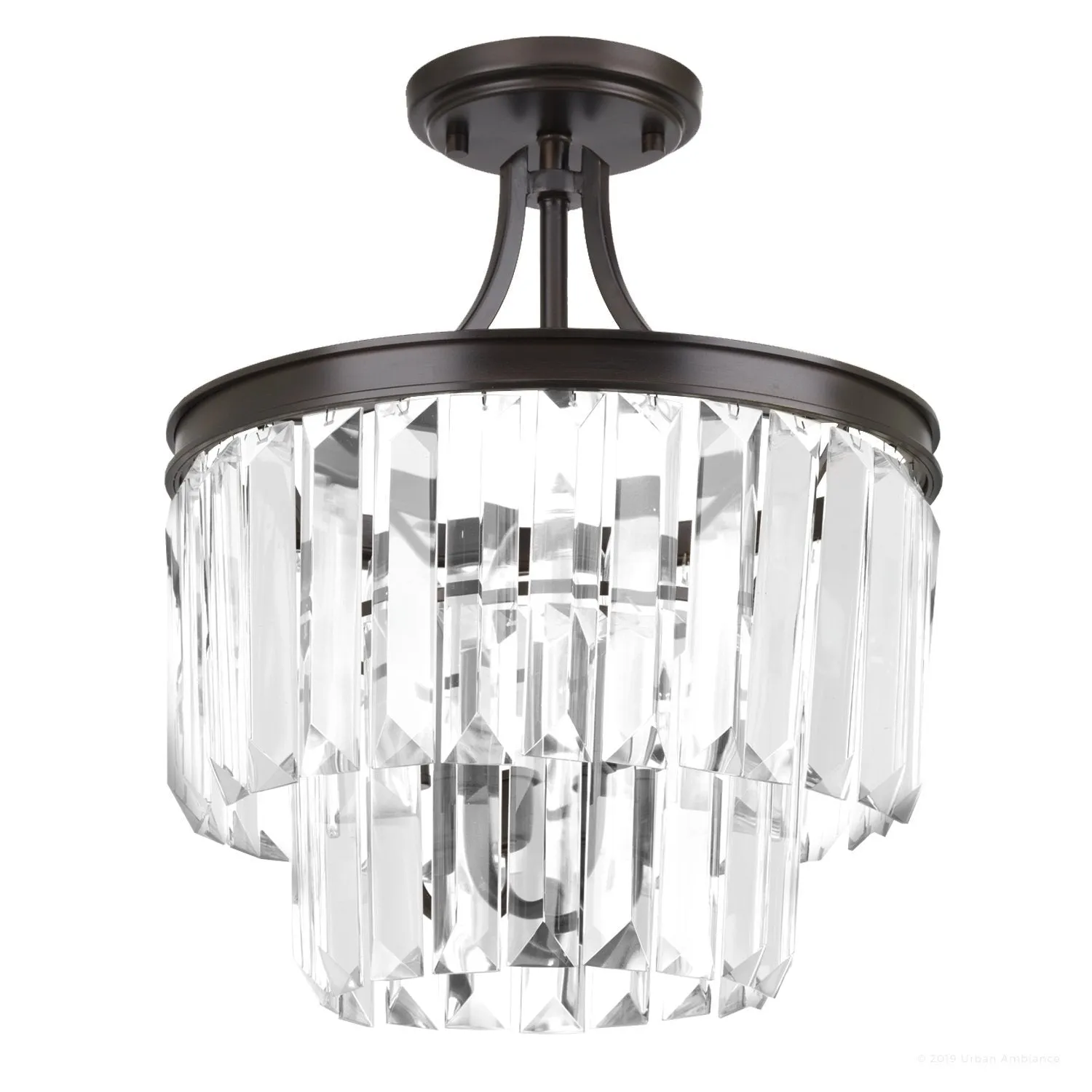 UHP2467 Cosmopolitan Ceiling Light, 15-1/2" x 13-1/8", Olde Bronze Finish, Lille Collection